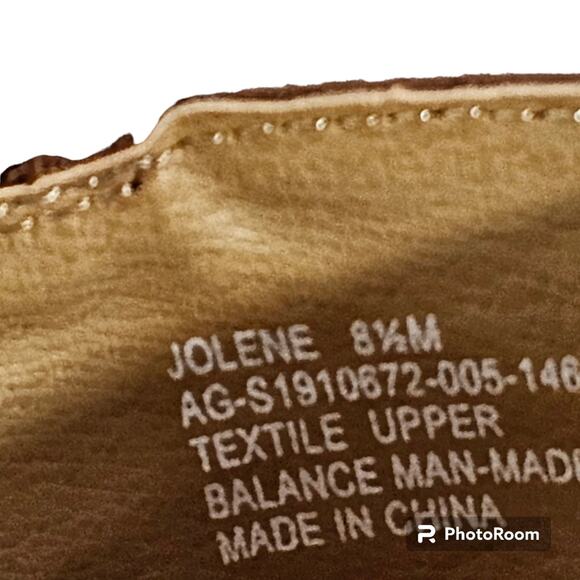 Andrew Geller "Jolene" Brown Wedge Sandals NWOT 8.5 M - Picture 9 of 10